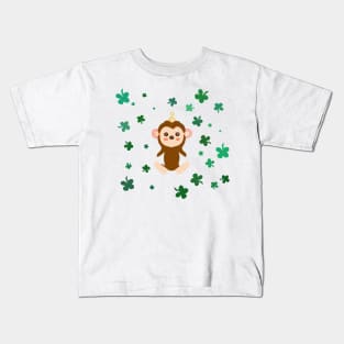 on St. Patrick’s Day bird bag Kids T-Shirt